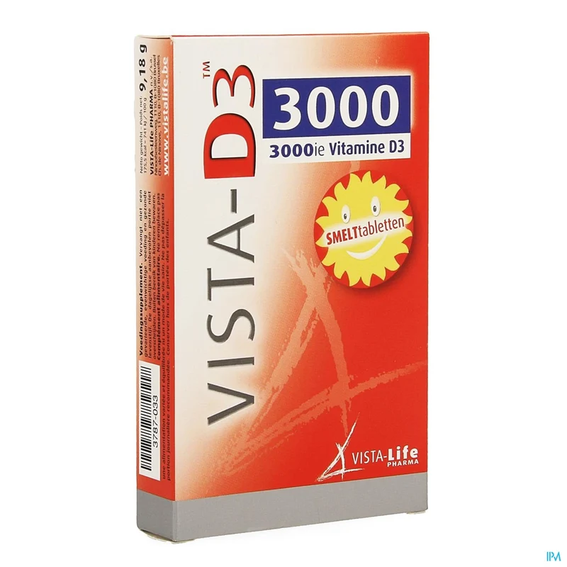 Vista D3 3000 | 60 smelttabletten | Vitamine D3 supplement