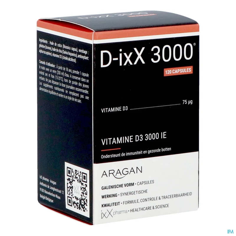 D-ixx 3000 | 120 capsules Vitamine D3 | Voedingssupplement