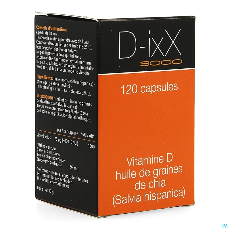 D-ixx 3000 | 120 capsules Vitamine D3 | Voedingssupplement