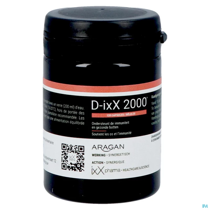D-ixx 2000 Vitamine D3 | 120 zachte capsules | Voedingssupplement
