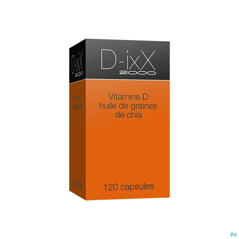 D-ixx 2000 Vitamine D3 | 120 zachte capsules | Voedingssupplement