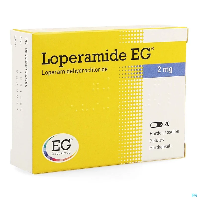 Loperamide EG 2mg | 20 capsules | Diarree