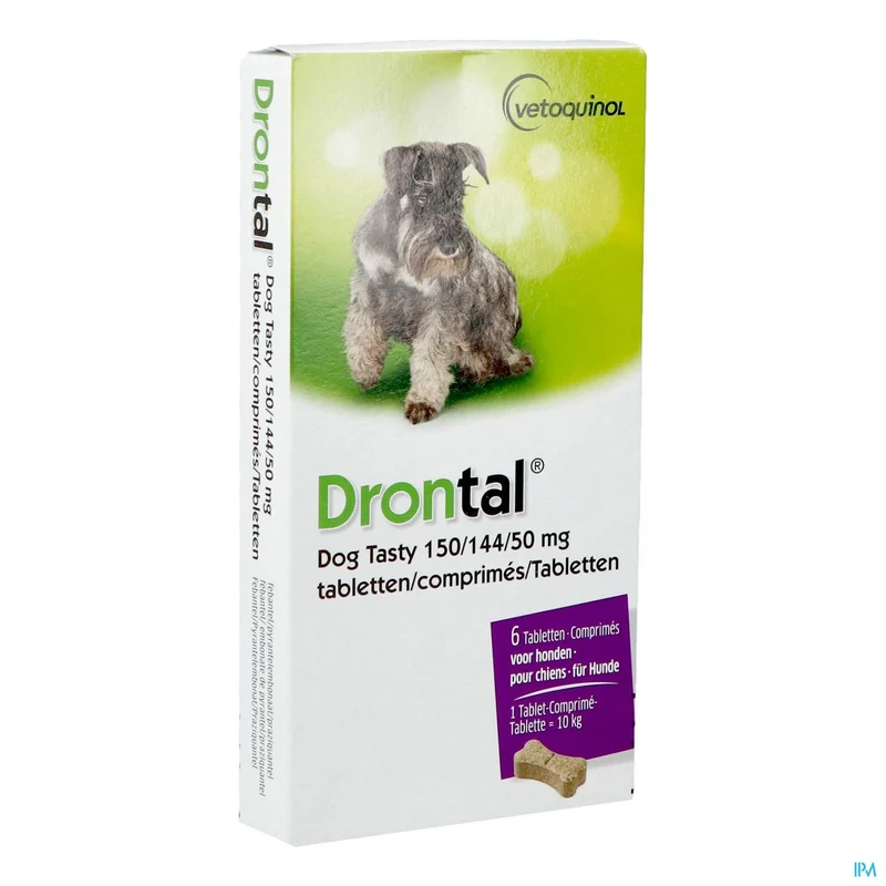 Drontal Tasty Bone | 6 kauwtabletten | Ontwormingsmiddel hond