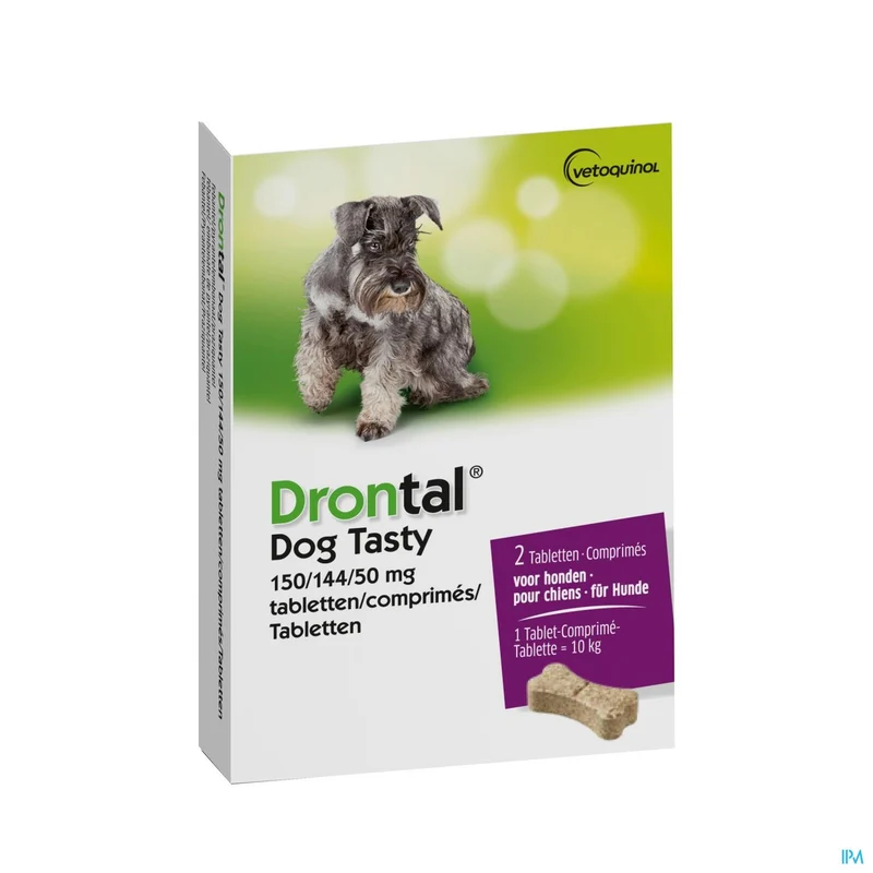 Drontal Tasty Bone Ontwormingstablet - Smakelijk & Effectief voor Honden tot 10kg