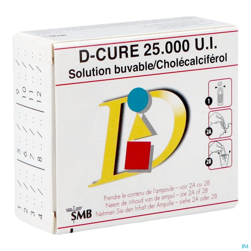 D-Cure 25000 IE | 12 ampullen | Vitamine D supplement