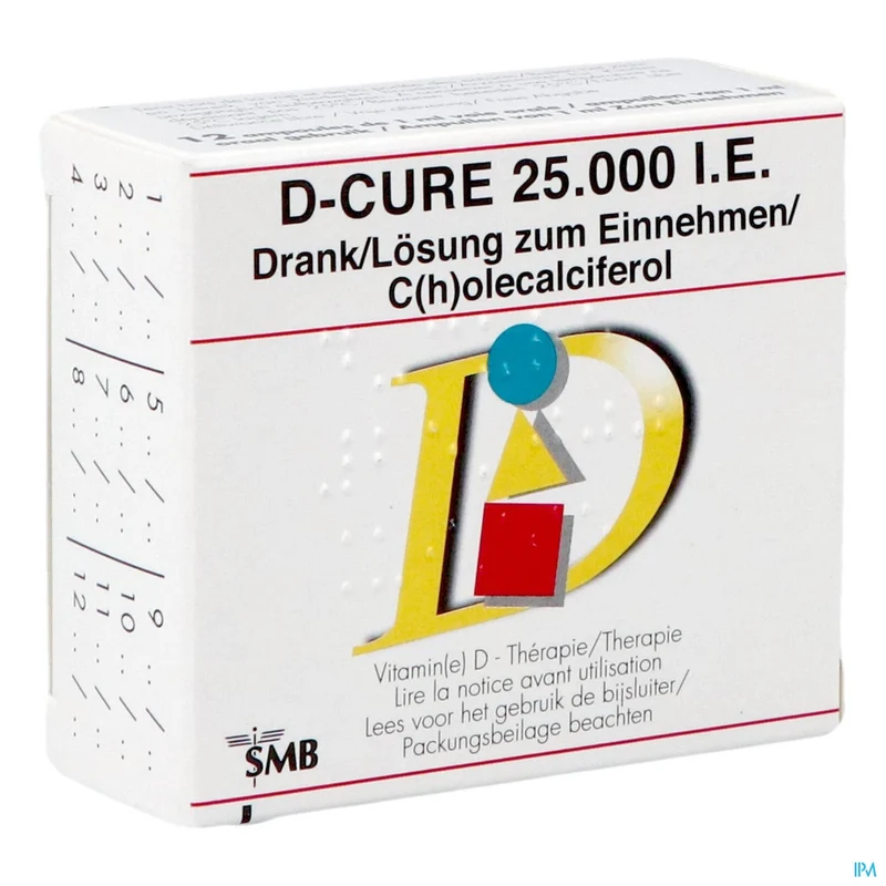 D-Cure 25000 IE | 12 ampullen | Vitamine D supplement