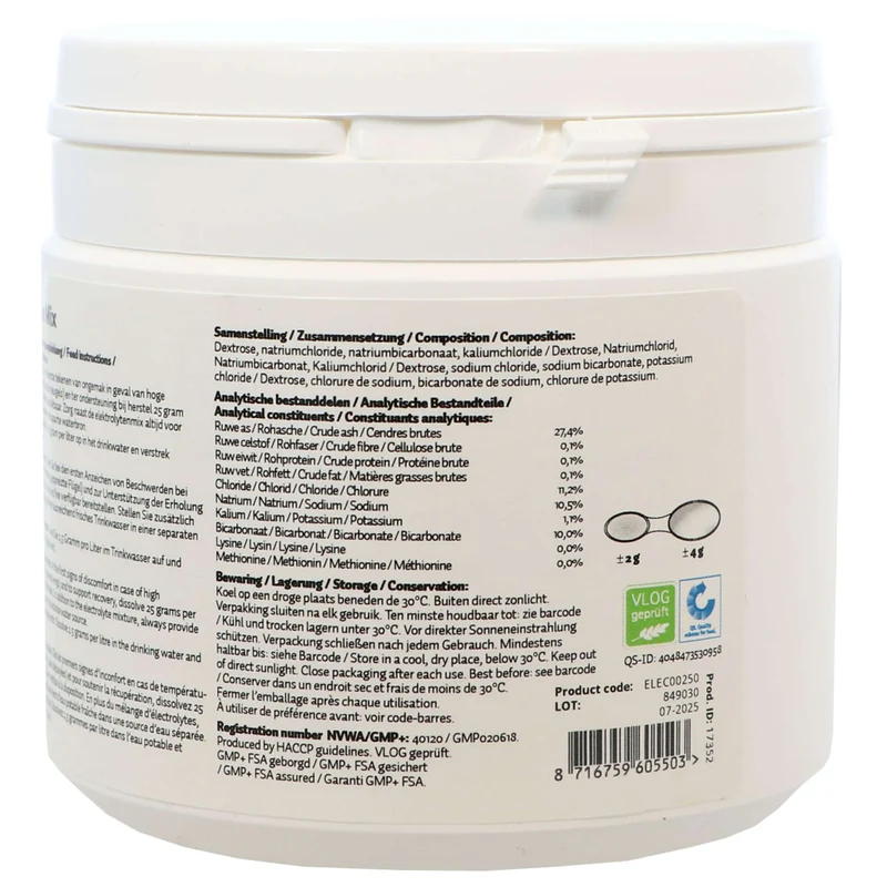 Excellent Electrolytes Mix pour le petit Bétail