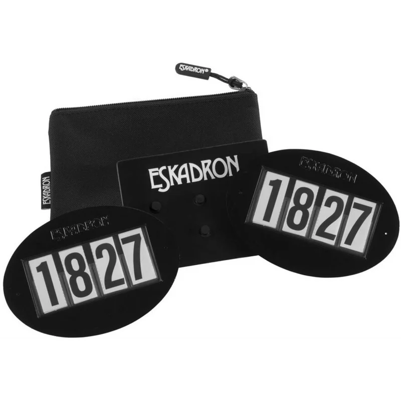Eskadron Numéros de Dossards Quick-Pin 4 Noir