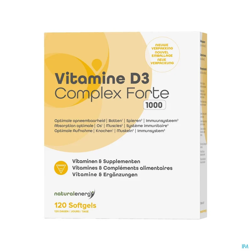 Natural Energy Vitamine D Complex Forte 1000 IU | 120 capsules