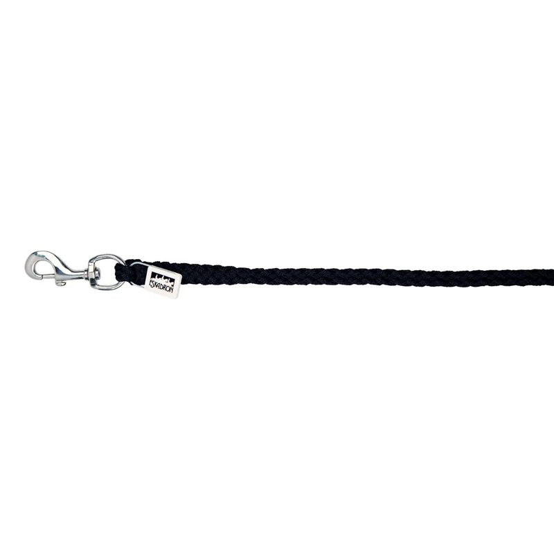 Eskadron Corde pour Licol Classic Mousqueton Nickel Noir