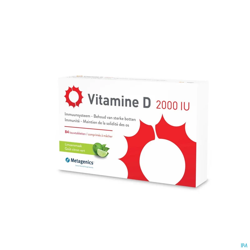 Metagenics Vitamine D3 2000IU | 84 kauwtabletten | Supplement
