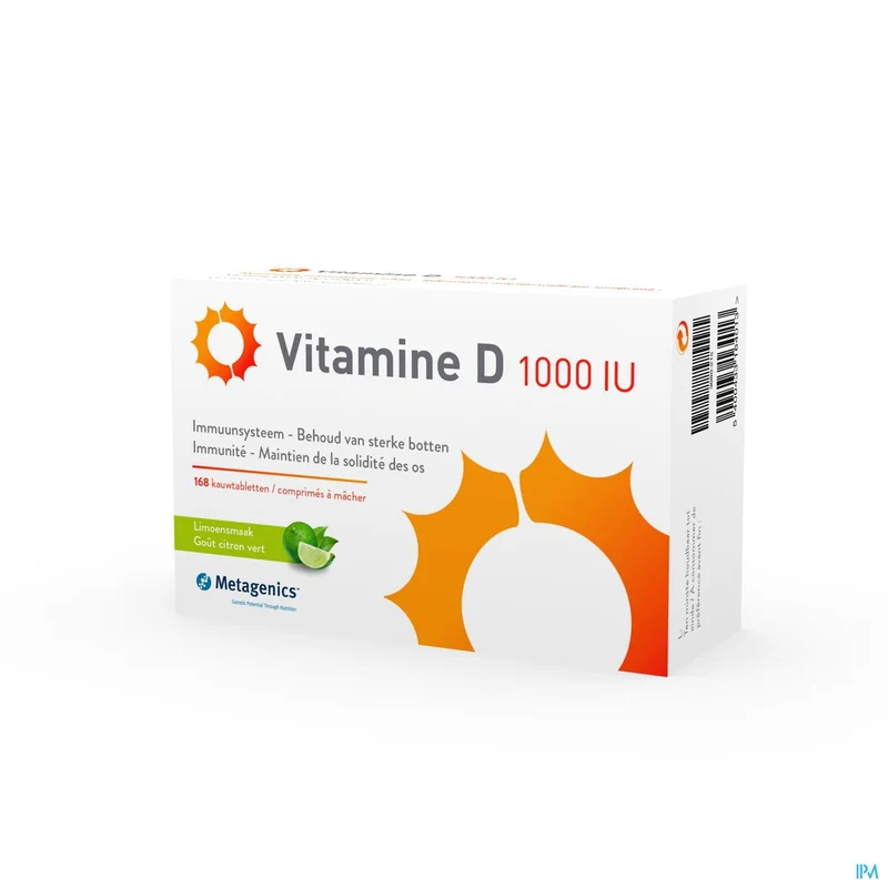 Metagenics Vitamine D 1000IU - Kauwtabletten voor sterke botten en weerstand