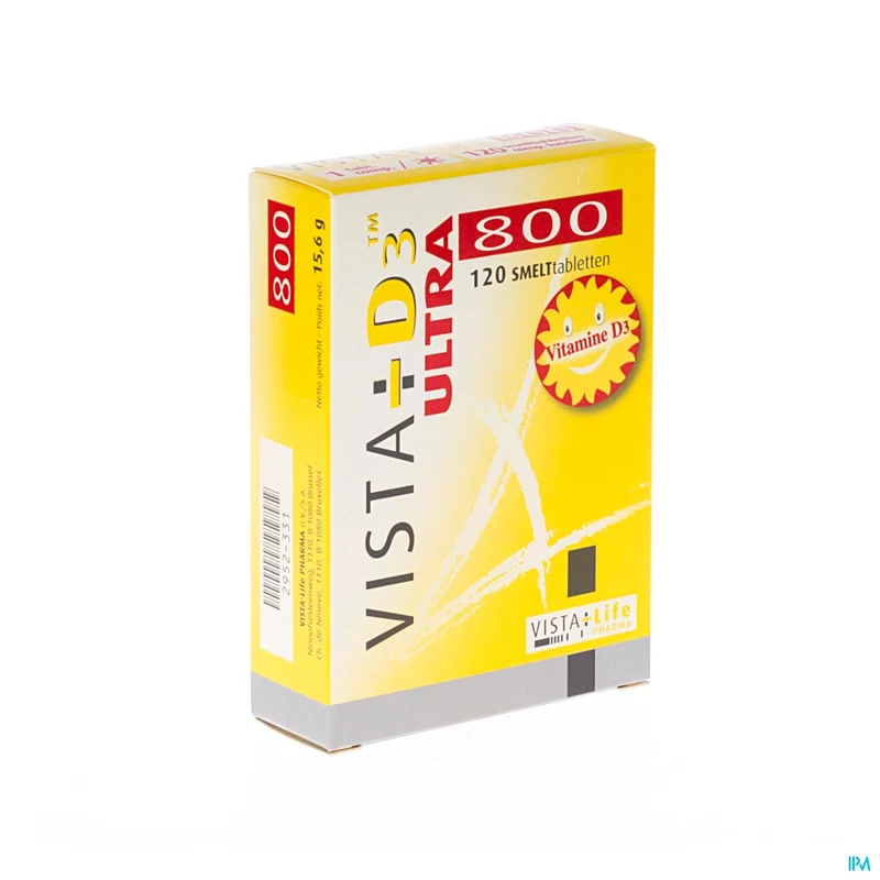 Vista D3 800 Ultra | 120 smelttabletten | Vitamine D supplement