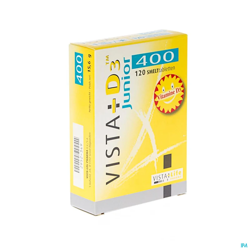Vista D3 400 Junior | 120 smelttabletten | Vitamine D supplement