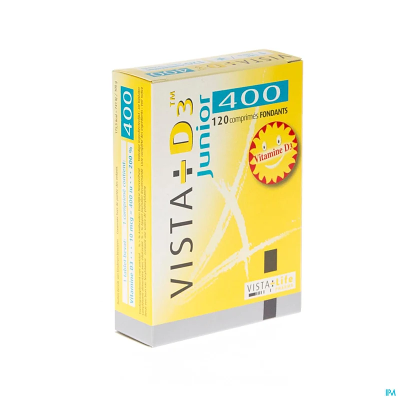 Vista D3 400 Junior | 120 smelttabletten | Vitamine D supplement