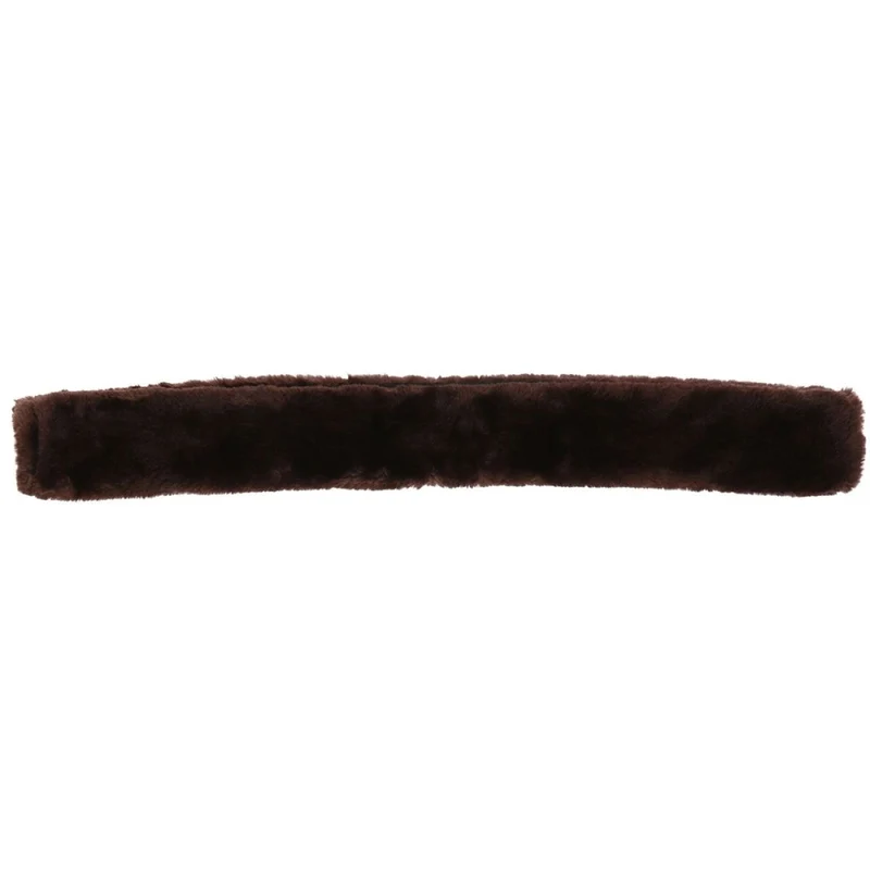 EQUITHÈME Fourrure de Collier de Chasse Teddy Marron