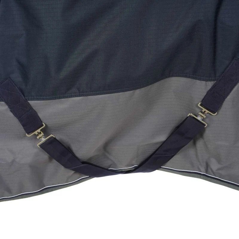 EQUITHÈME Couverture Imperméable Tyrex 600D 50g Marine/Gris Dots
