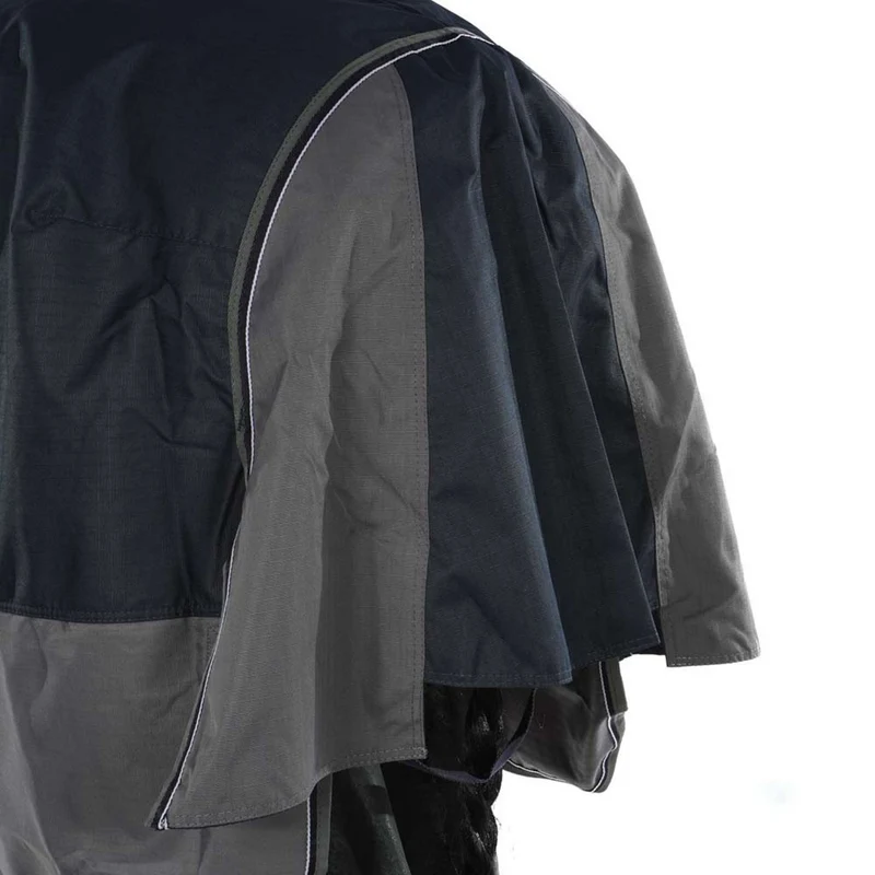 EQUITHÈME Couverture Imperméable Tyrex 600D 50g Marine/Gris Dots