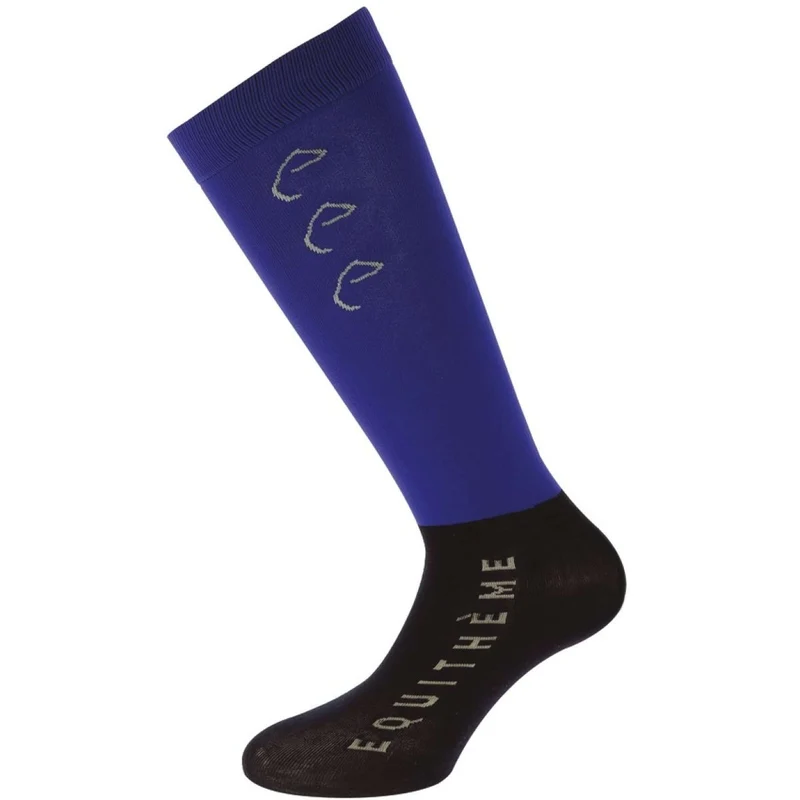 EQUITHÈME Chaussettes d'Équitation Compet Bleu Roi/Marine