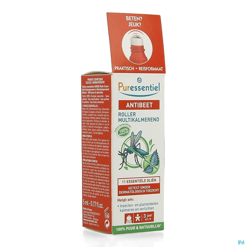 Puressentiel Abeet Roller 5ml - Natuurlijke Bescherming tegen Insectenbeten