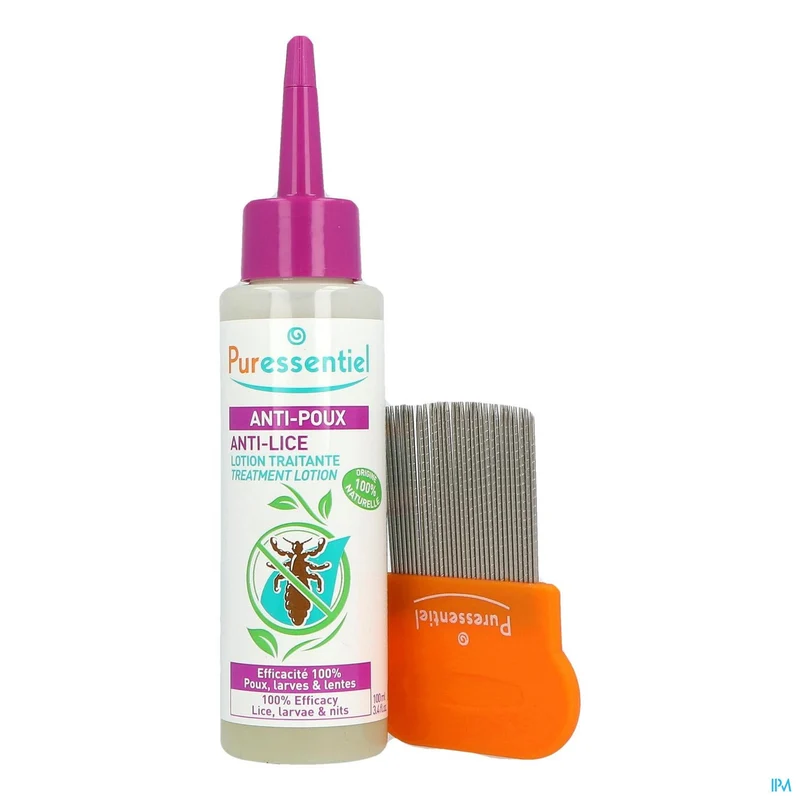 Puressentiel Anti-luizen 100ml + Kam | Natuurlijk & Effectief in 10 min