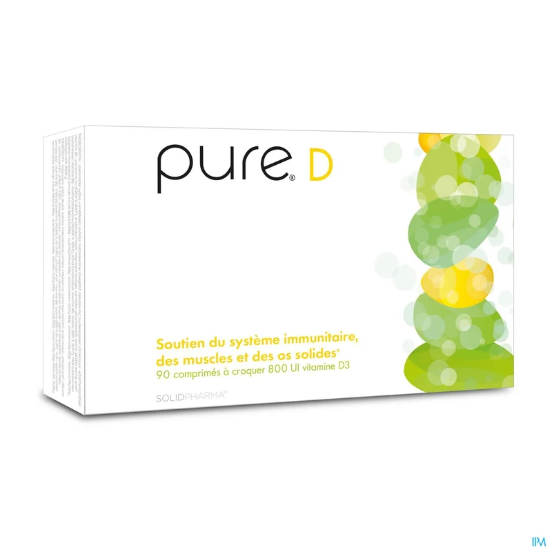 Pure D Kauwtabletten 90 - Vitamine D3 voor sterke botten en weerstand