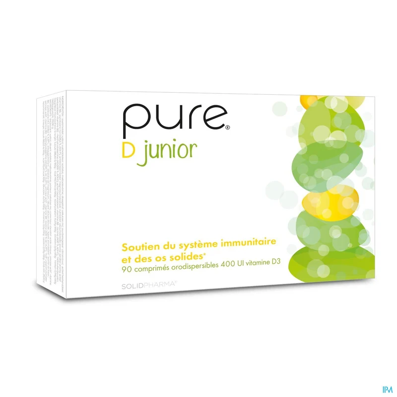 Pure D Junior Smelttabletten 90 - Vitamine D3 400 IE voor kinderen, immuunsysteem & botgroei