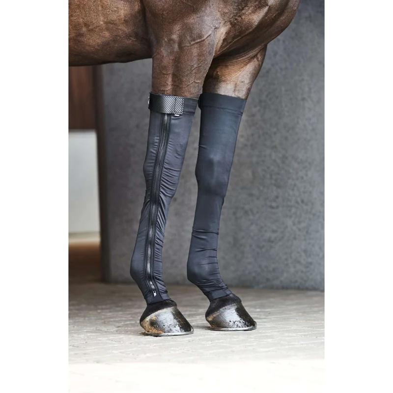 Catago Chaussettes FIR-Tech Jambes Avant Noir