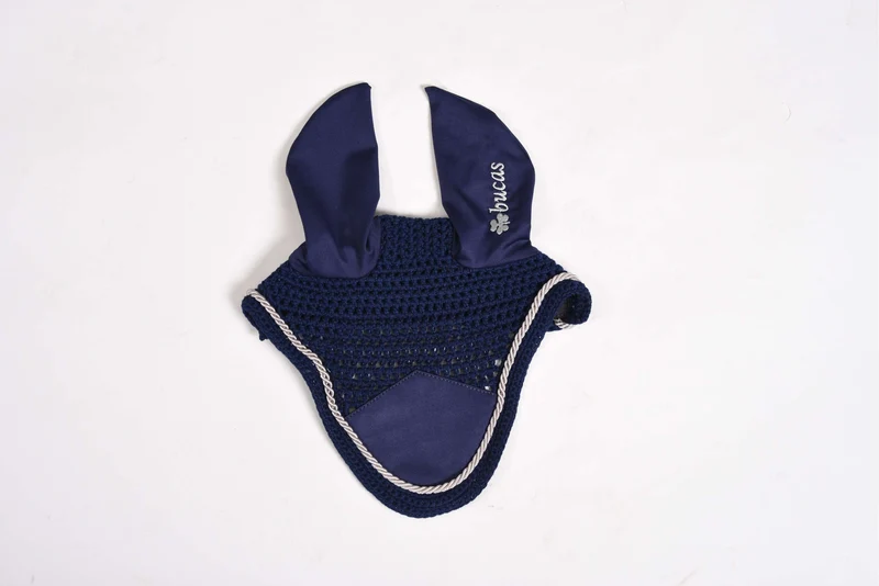Bucas Bonnet Anti-Mouches Marine/Argent