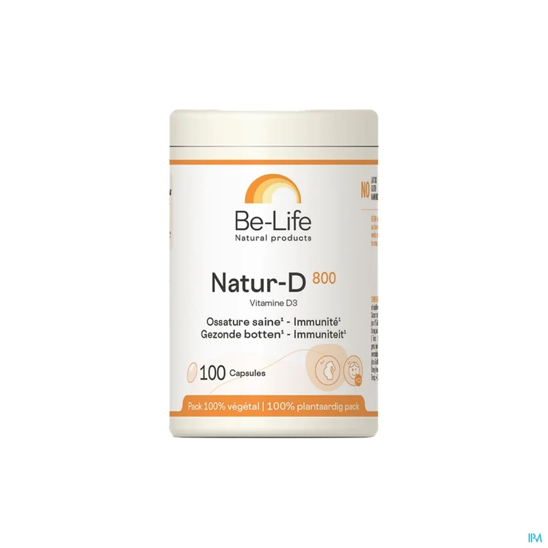 Be-life Natur D 800 | 100 capsules | Vitamine D3 supplement