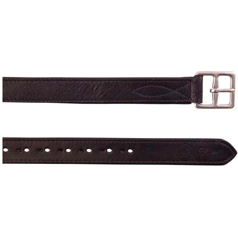 BR Étrivières Nylon et Boucles Acier Inoxydable Soft Noir/Argent