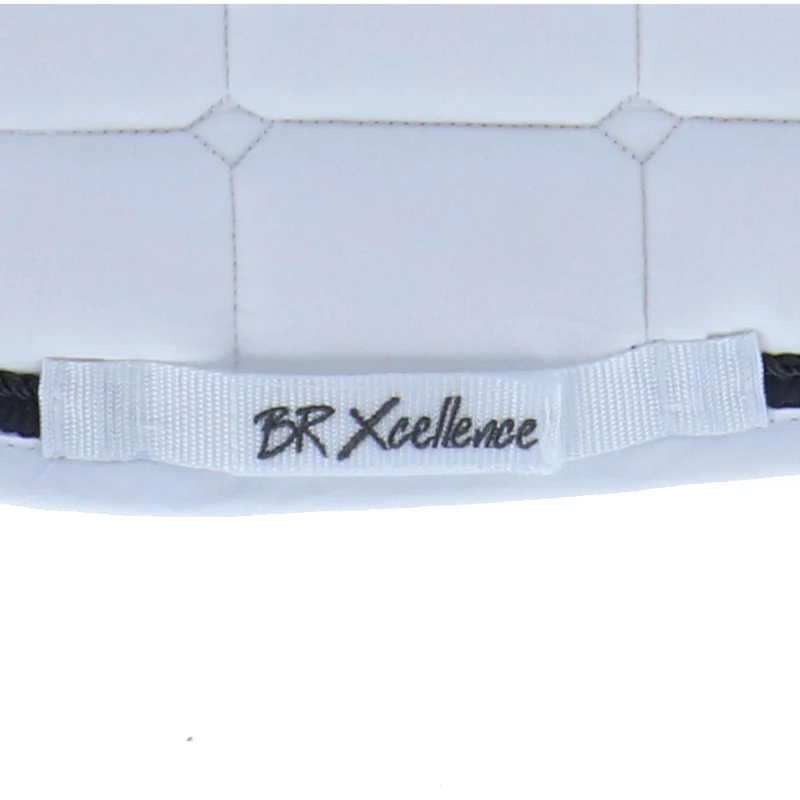 BR Tapis de Selle Xcellence Dressage Blanc/pierre