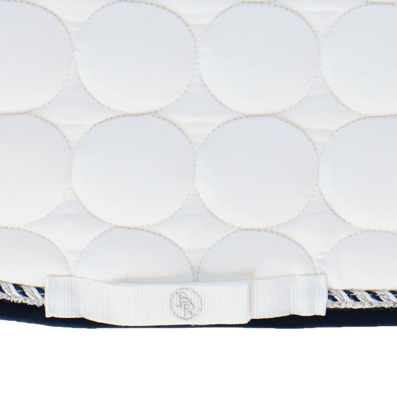 BR Tapis de Selle Galway C-Wear Dressage Blanc/Marin