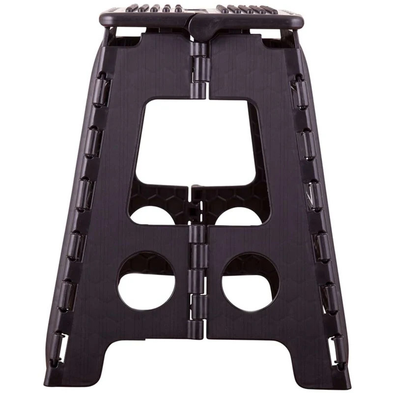 BR Tabouret/Marche-Pied Plastique Dépliable Noir