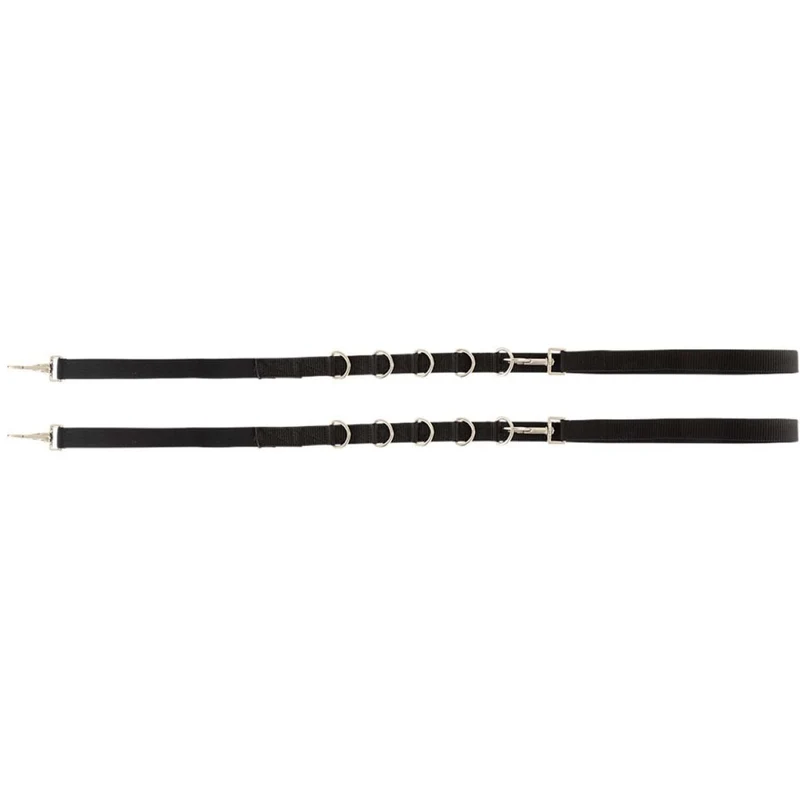 BR Rênes Fixes avec Élastique Noir