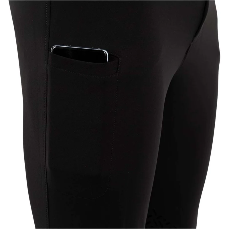BR Pantalon d'Équitation Maikel Silicone Genouillères Noir