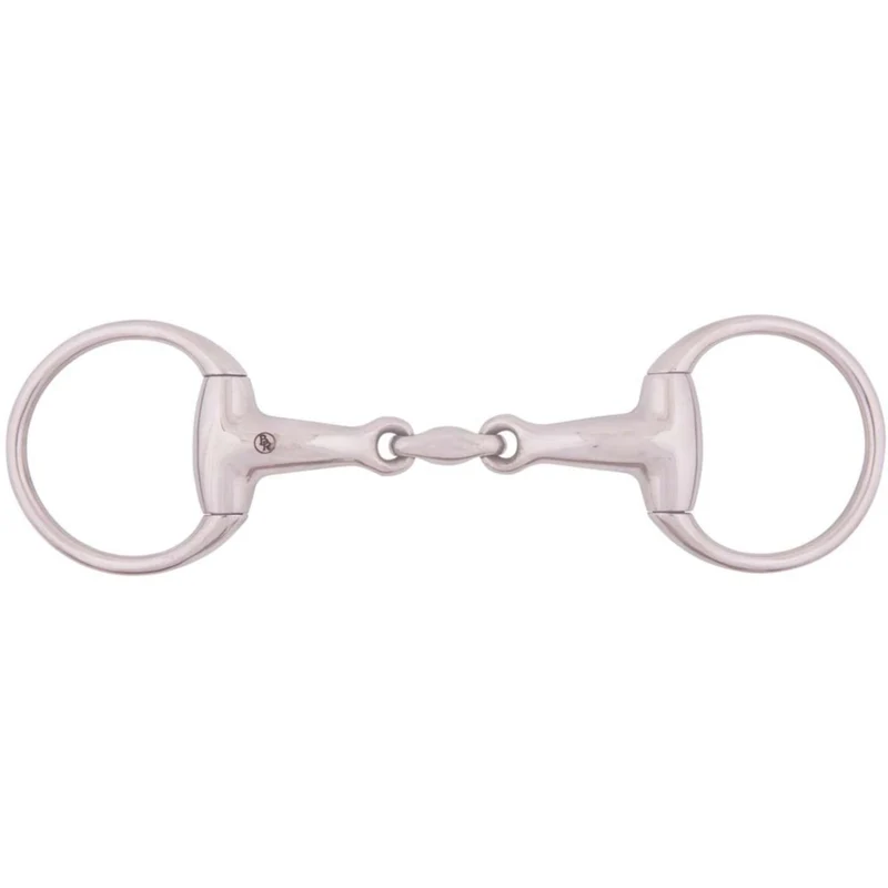 BR Mors à Olive Massif 18mm Grands Anneaux Double Brisure RVS