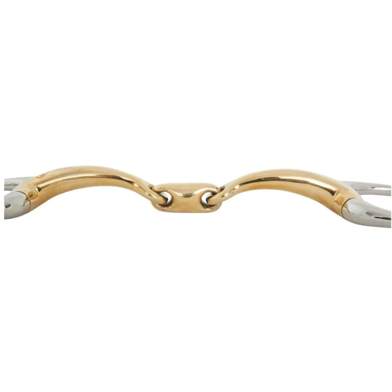 BR Mors de Filet Olive Soft Contact Double Brisure 12mm