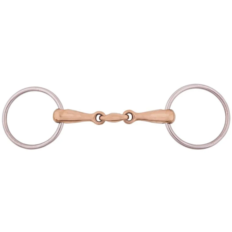 BR Mors de Filet Massif Cuprion 18mm Double RVS