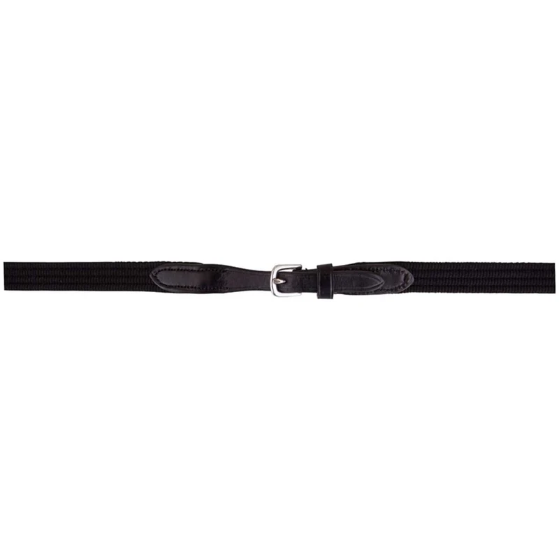 BR Rênes Linge 19mm Blind/Boucle Ronde Noir/Argent