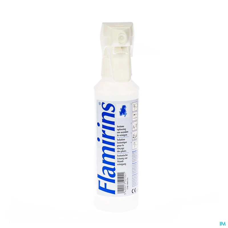 Flamirins Spray 250ml - Isotone Wondreinigende Oplossing voor Effectieve Mechanische Reiniging