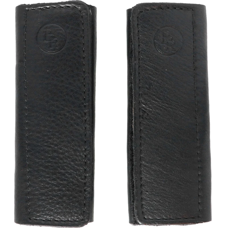 BR Fourreaux de Muserolles Cuir Souple avec Velcro Noir