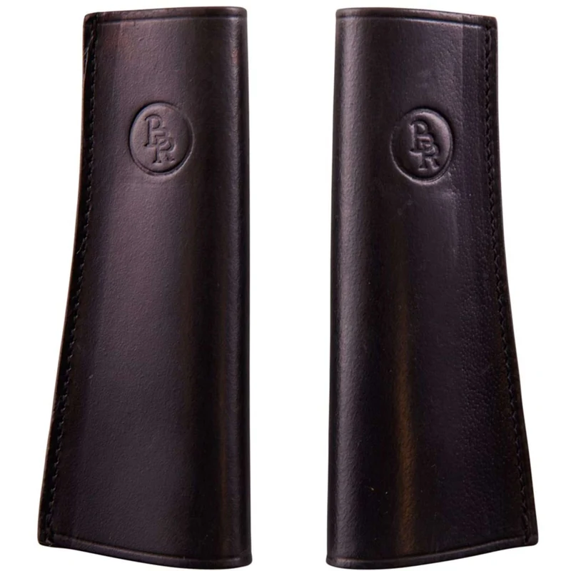 BR Fourreaux de Muserolles Cuir Fermé et Formé par Paire Noir