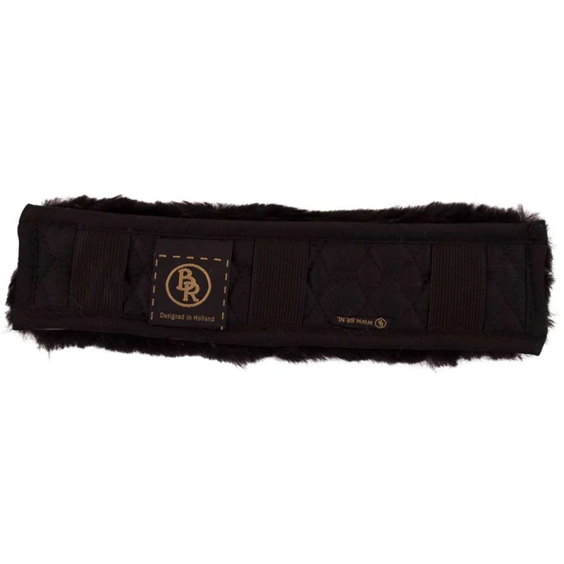 BR Fourreau Muserolle Peau de mouton 28cm Noir/Noir