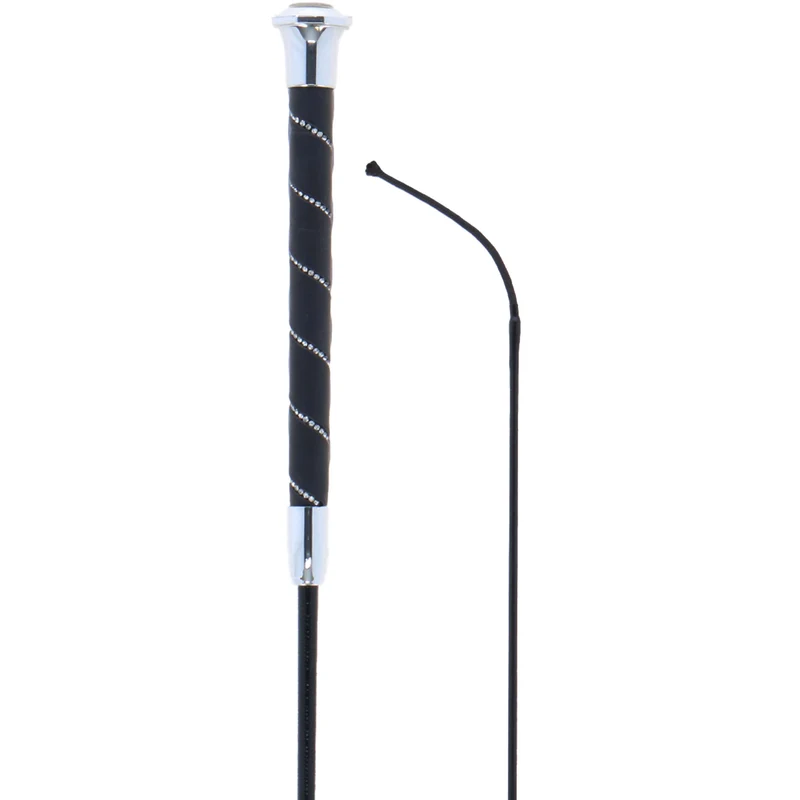 BR Cravache de Dressage Orion Noir/Argent