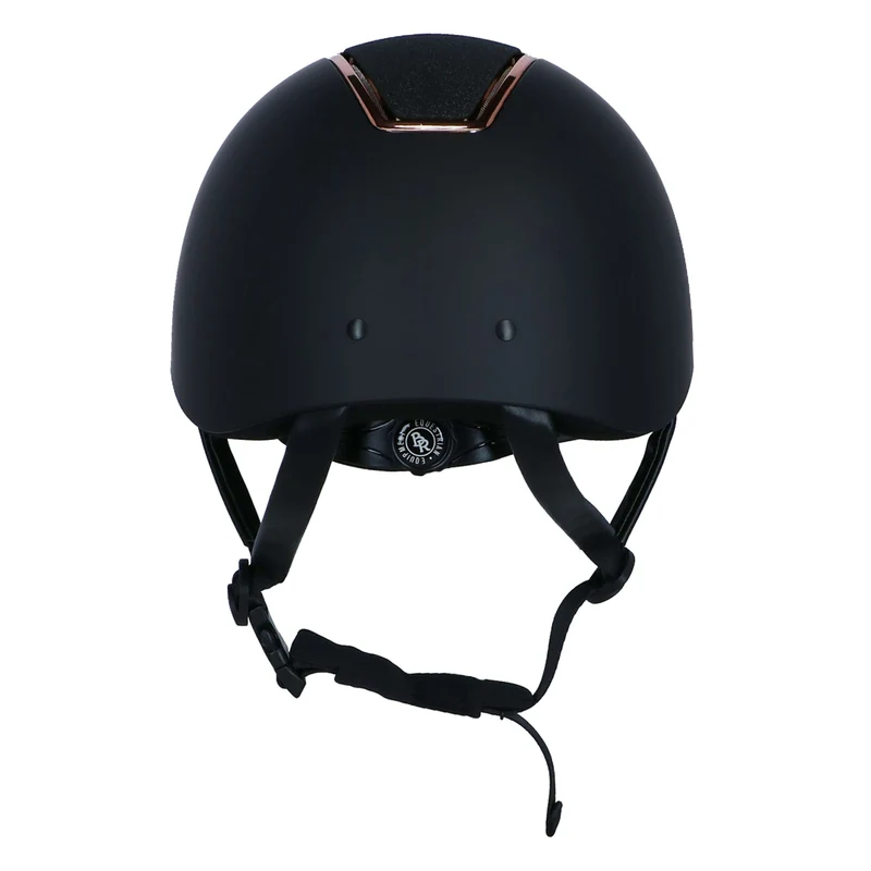 BR Bombe d’Équitation Omega Painted Glitter noir/Rose