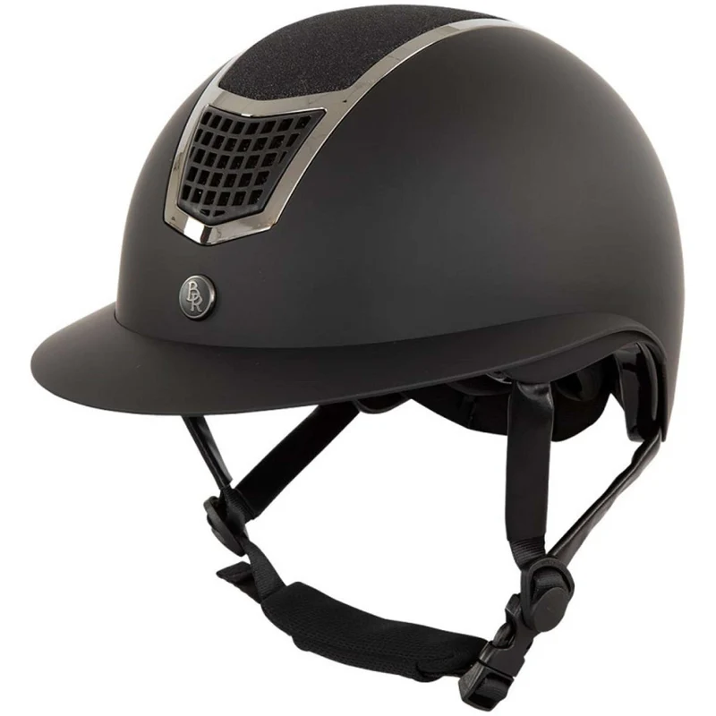 BR Bombe d’Équitation Lambda Plus Glitter Noir/Métal