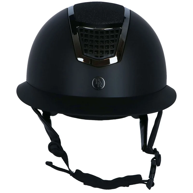 BR Bombe d’Équitation Lambda Plus Glitter Noir/Métal