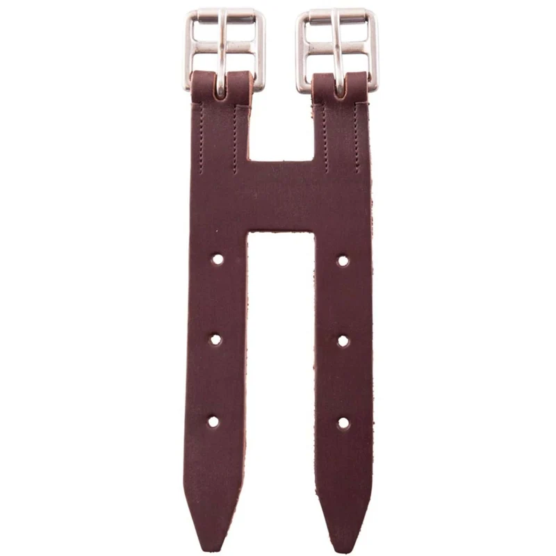 BR Allonge de Sangle Classique Cuir avec Boucles en Acier Inoxydable Marron