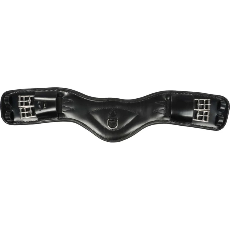 ANKY Sangle Cuir Dressage Anatomique 2 Côtés Élastique Noir